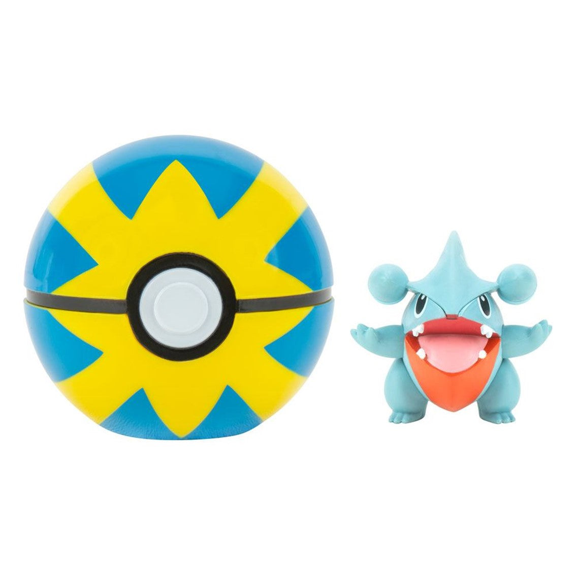 Pokeball jazwares pokemon clip 'n' go gible + quick ball