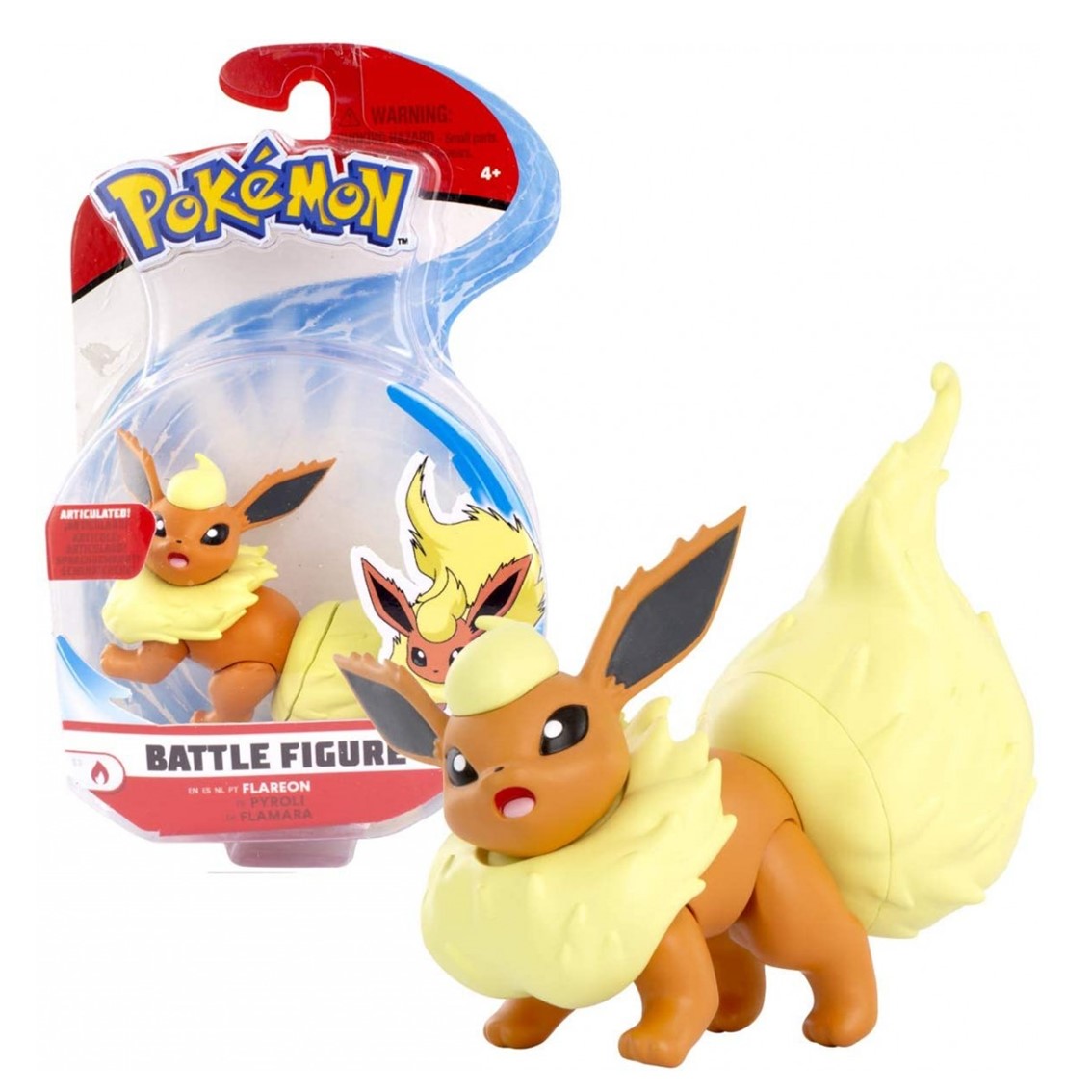Figura jazwares pokemon batalla flareon 7.5 cm