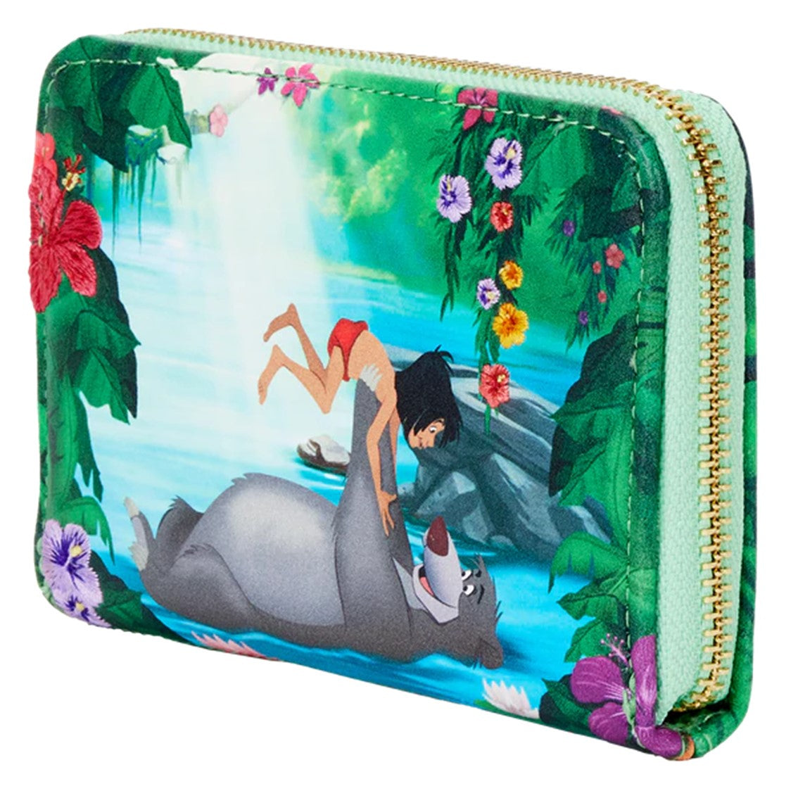 Cartera loungefly disney el libro de la jungla necessities zip around wallet