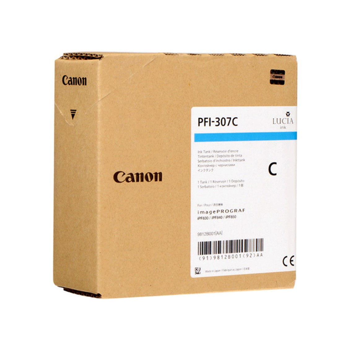 Cartucho tinta canon pfi - 307c cian