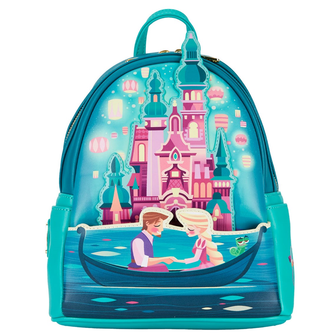 Mochila loungefly disney enredados rapunzel castillo princesa mini backpack