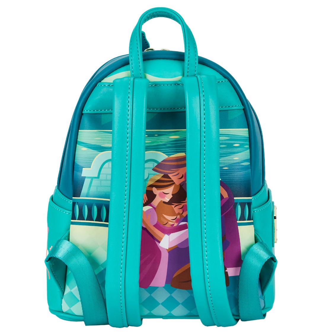 Mochila loungefly disney enredados rapunzel castillo princesa mini backpack