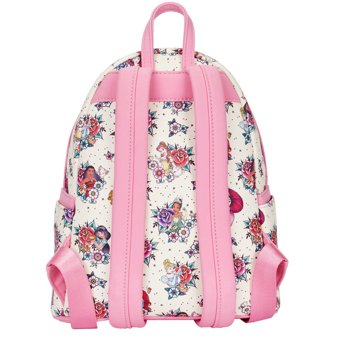 Mochila loungefly disney princesas tatuajes aop mini backpack