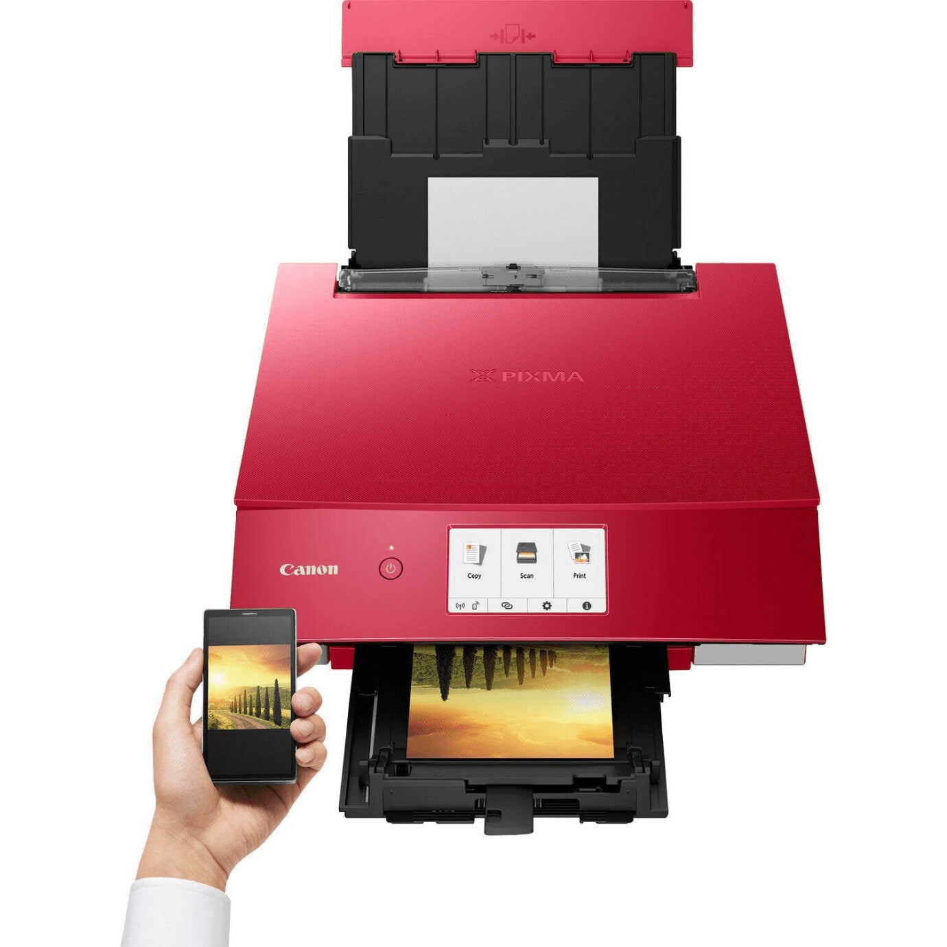 Multifunción inyección canon pixma ts8352a color wifi duplex rojo