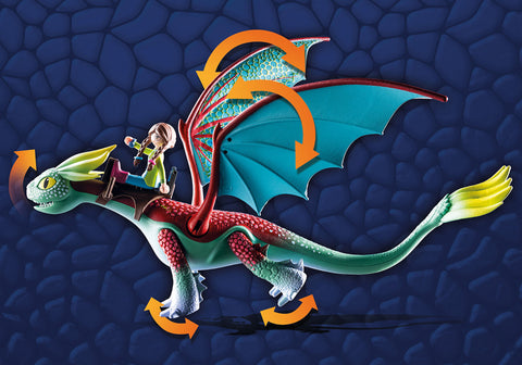 Playmobil dragones: nine realms: feathers & alex