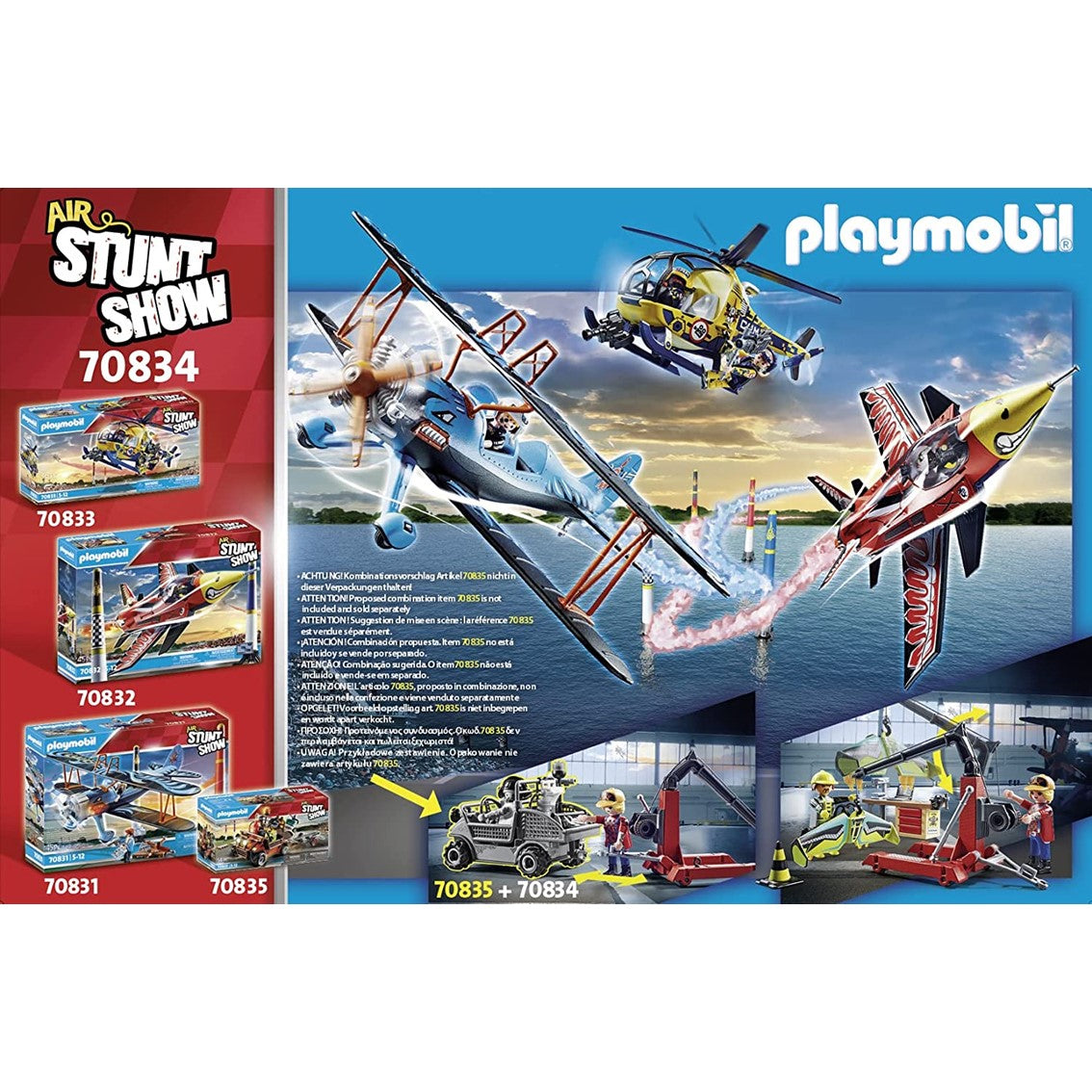 Playmobil air stuntshow estacion de servicio