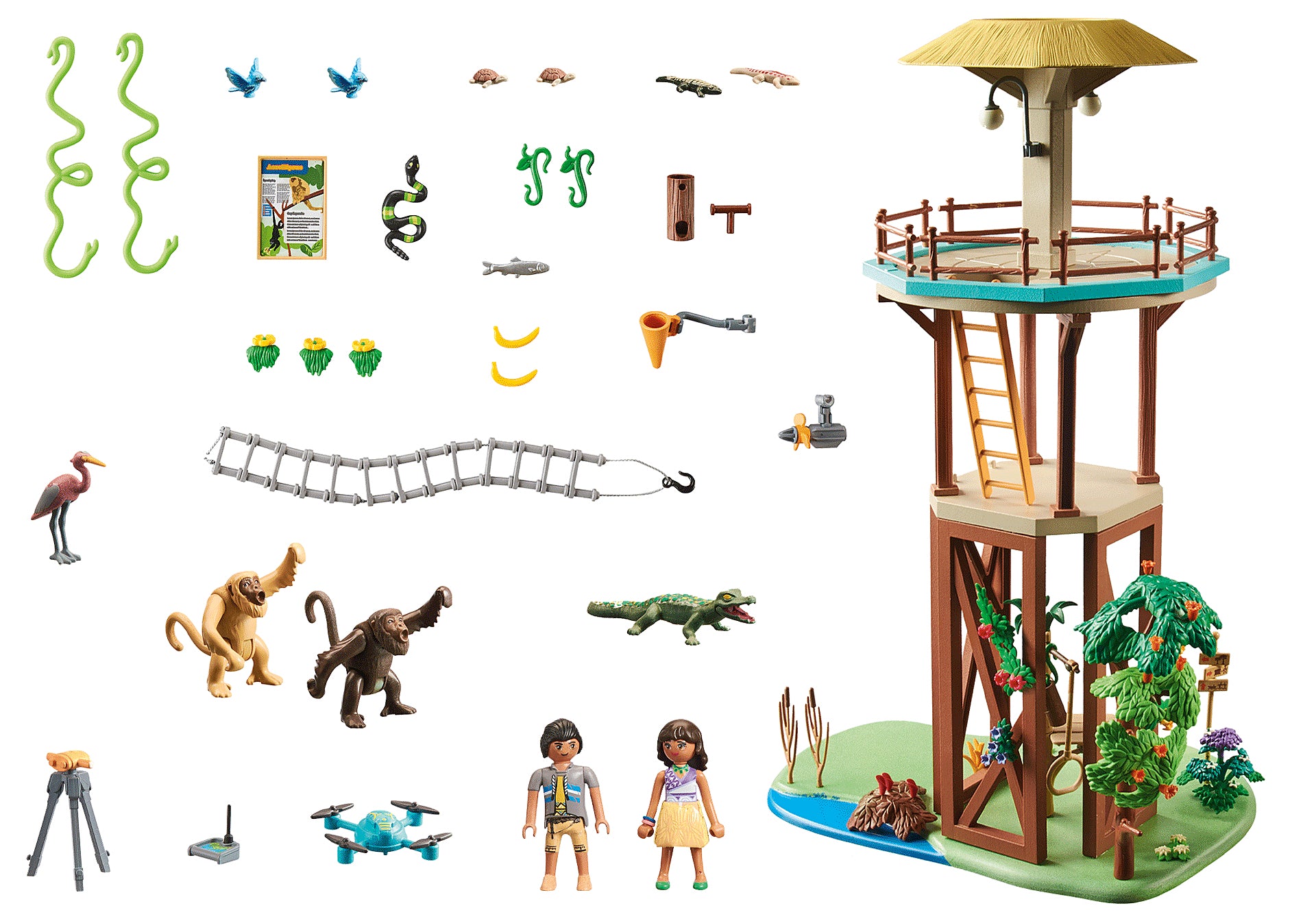 Playmobil wiltopia torre de investigacion con brujula