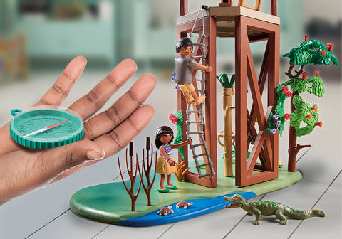 Playmobil wiltopia torre de investigacion con brujula