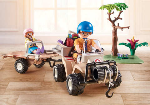 Playmobil wiltopia quad rescate de animales