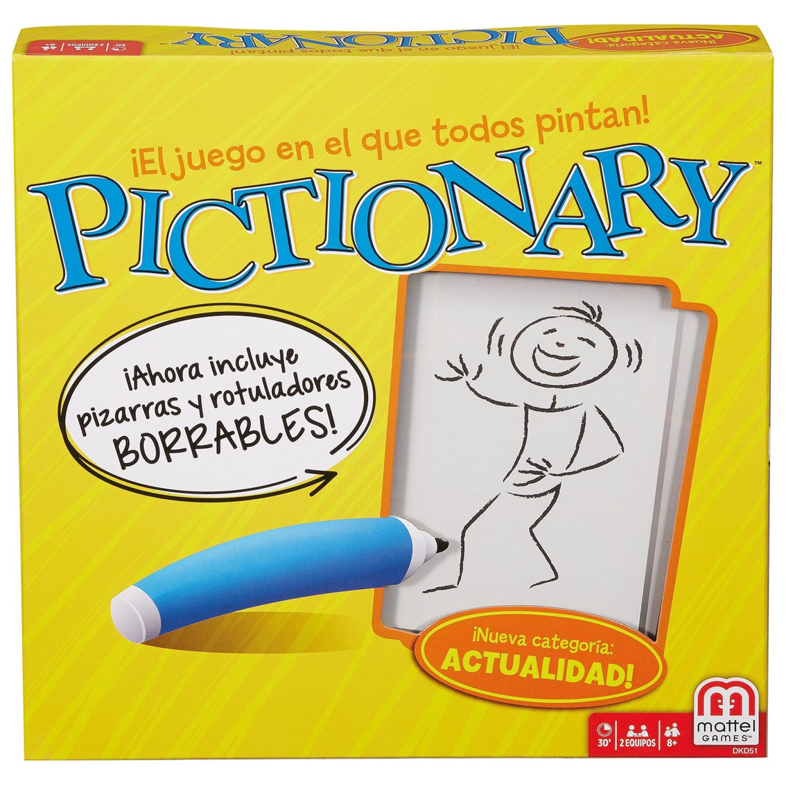 Juego mattel games pictionary original en castellano pegi 8