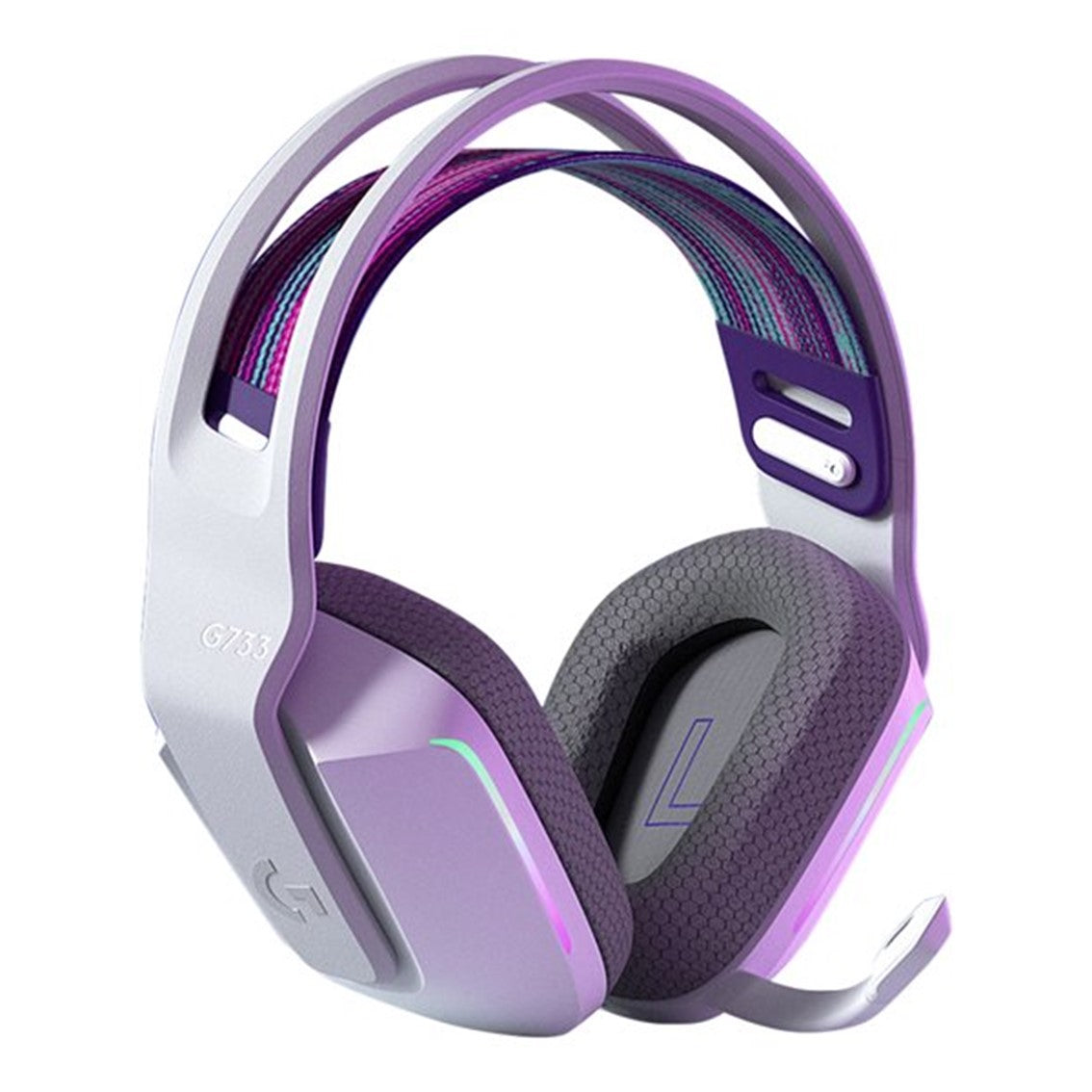 Auricular con microfono logitech g g733 gaming wireless inalambrico blanco