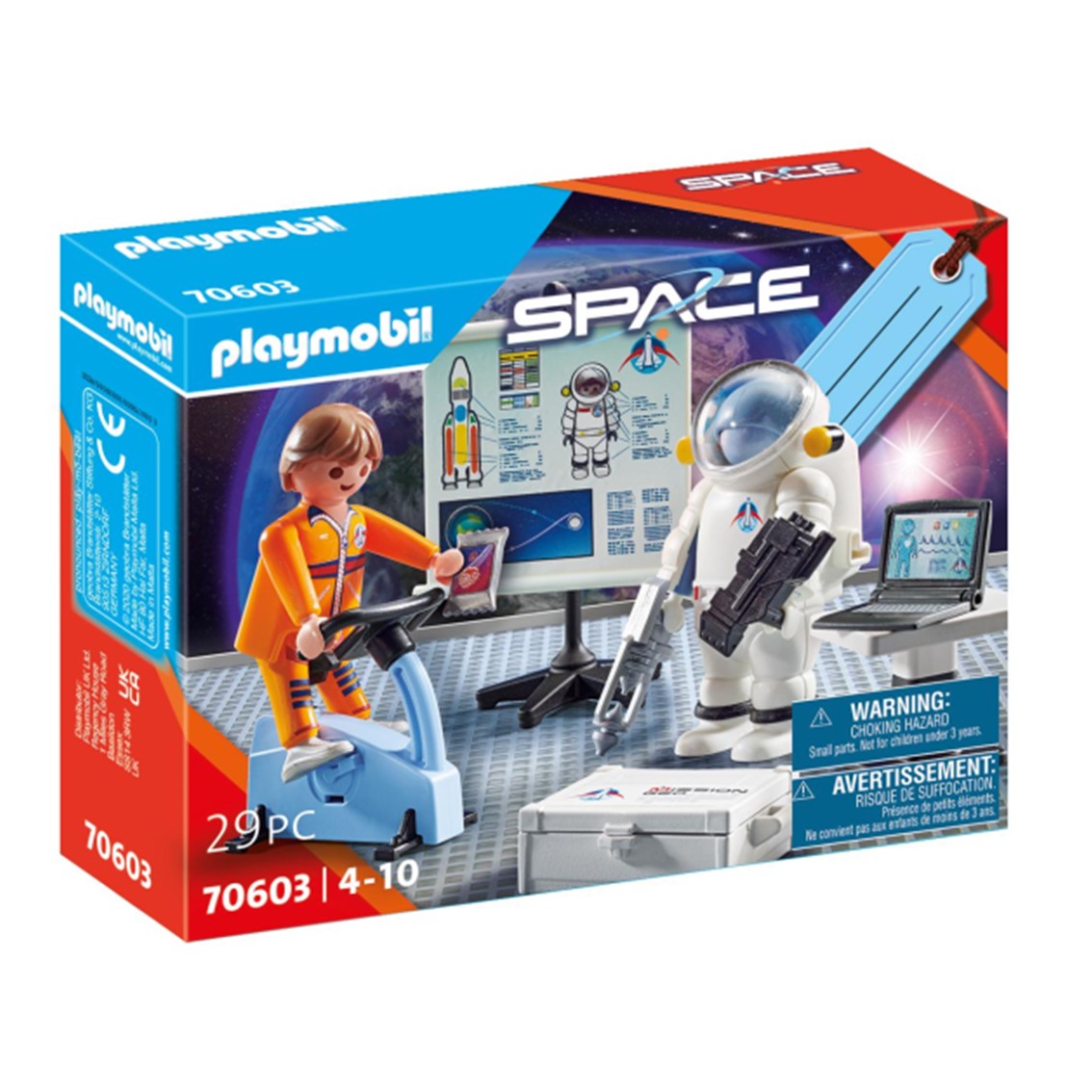 Playmobil set entrenamiento astronautas