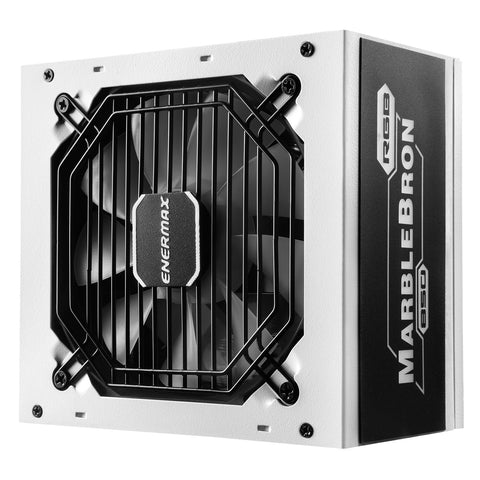 Fuente alimentacion enermax marblebron rgb gaming atx 850w blanca