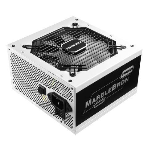 Fuente alimentacion enermax marblebron rgb gaming atx 850w blanca