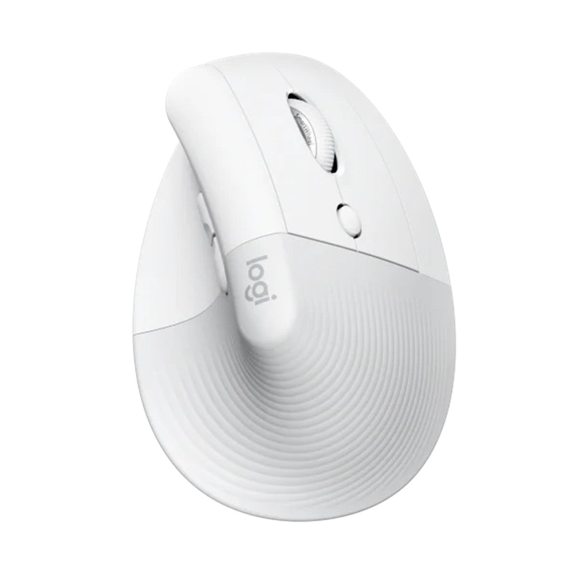 Mouse raton vertical logitech lift 6 botones 4000 dpi wireless inalambrico blanco crudo