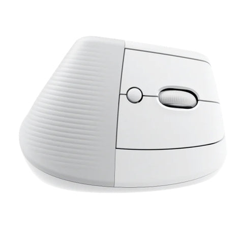 Mouse raton vertical logitech lift 6 botones 4000 dpi wireless inalambrico blanco crudo