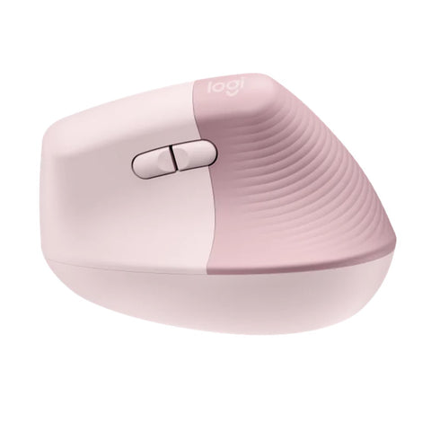 Mouse raton vertical logitech lift 6 botones 4000 dpi wireless inalambrico rosa