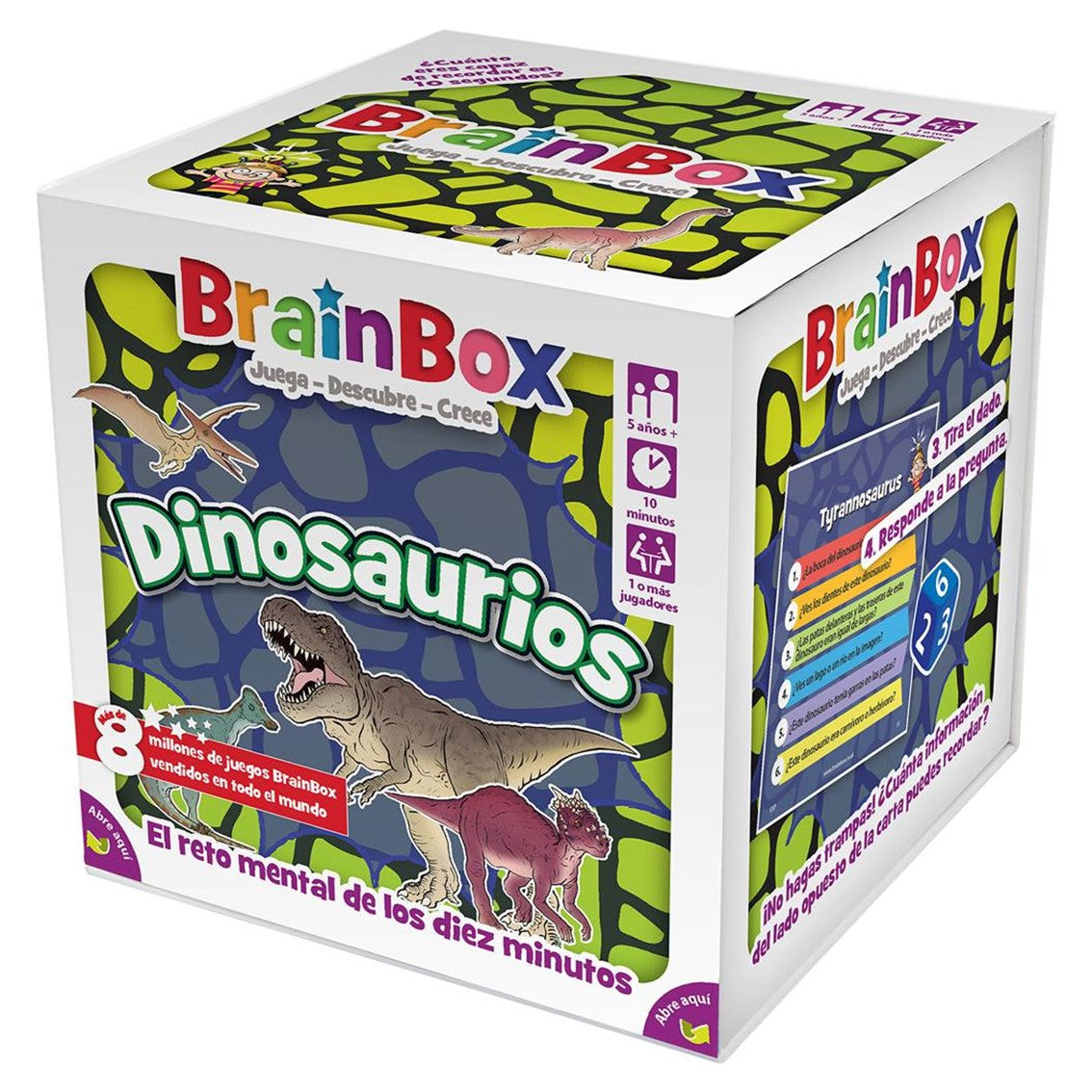 Juego de mesa brainbox dinosaurios pegi 5