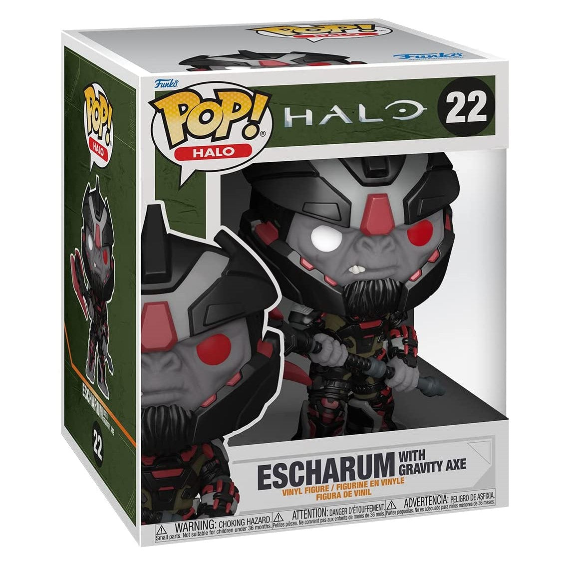 Funko pop super videojuegos halo infinite escharum con hacha de gravedad 59339