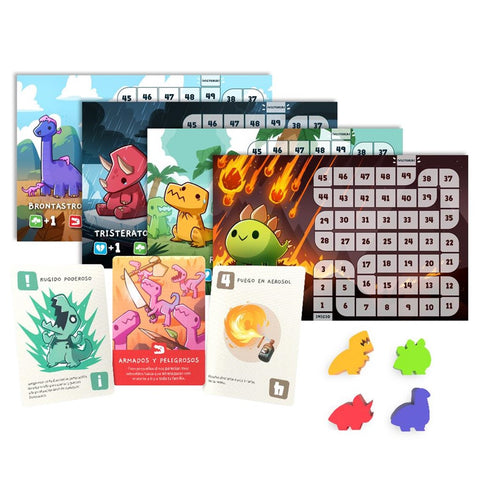 Juego de mesa happy little dinosaurs pegi 8