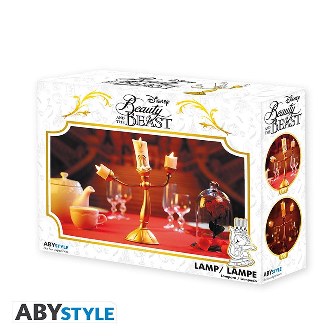 Lampara replica abystyle disney la bella y la bestia -  lumiere