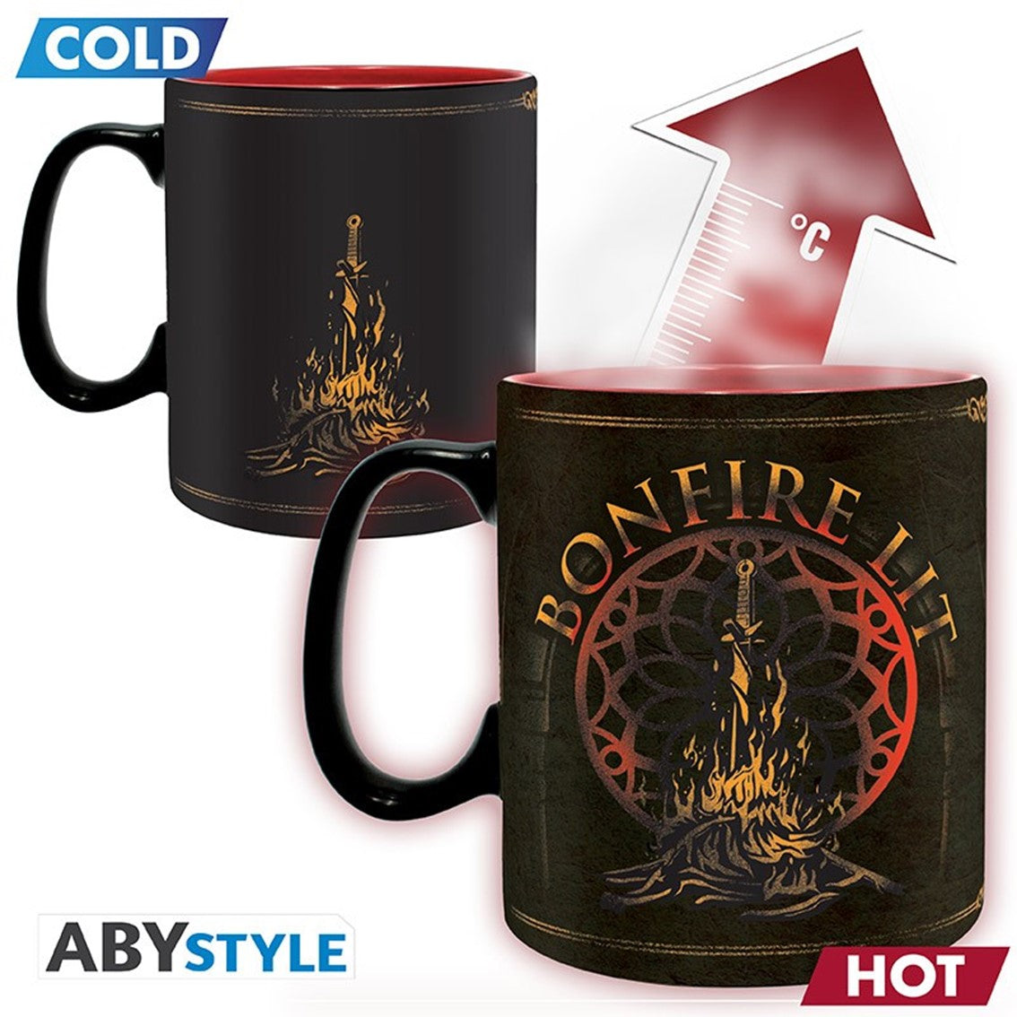 Taza termica abystyle dark souls -  you died - bonfire lit