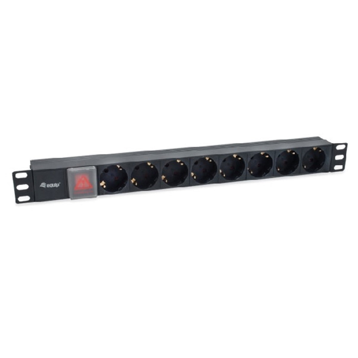 Regleta equip rack 19pulgadas 1u 8 tomas con interruptor cable iec 14 especial sai