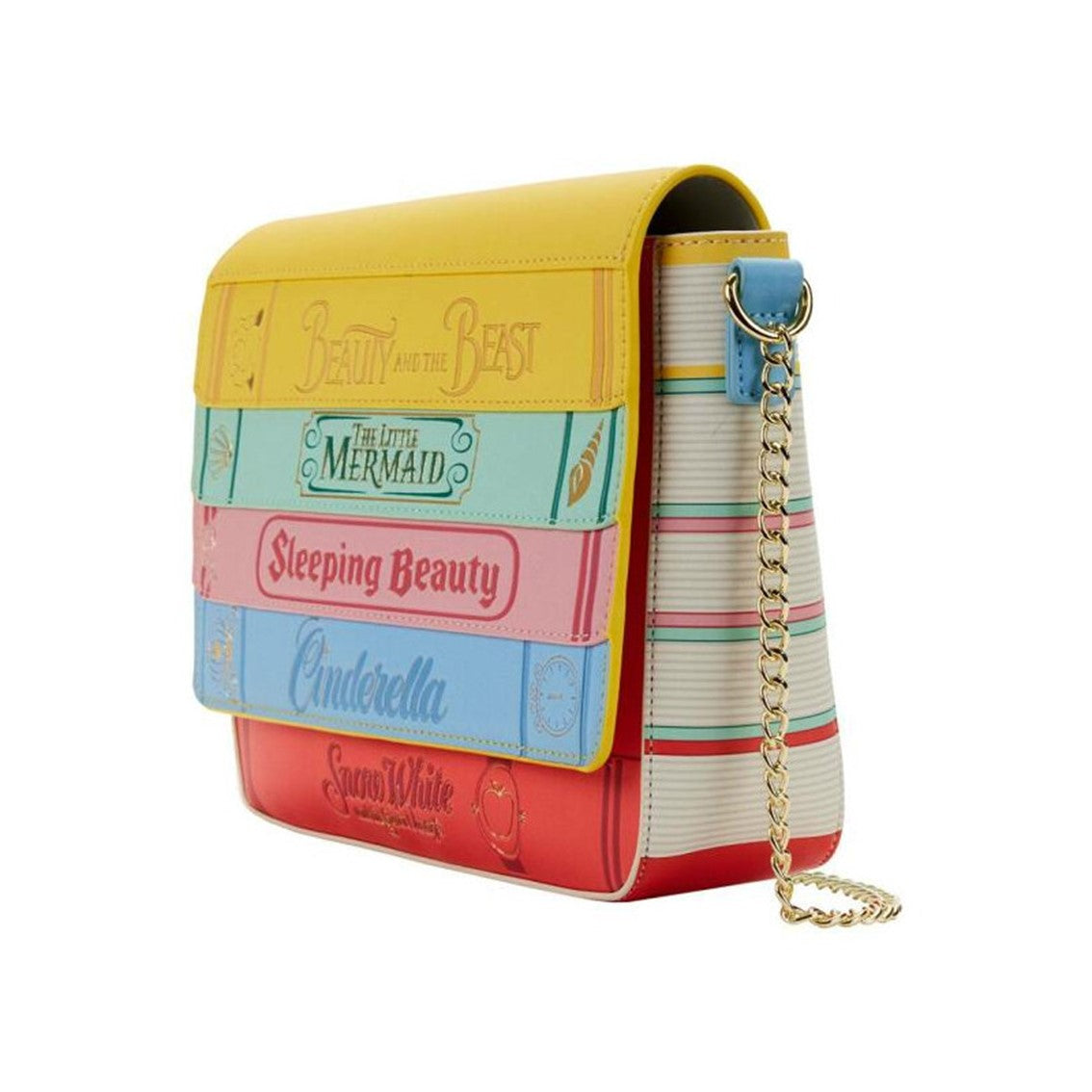 Bandolera loungefly disney libros clásicos de las princesa