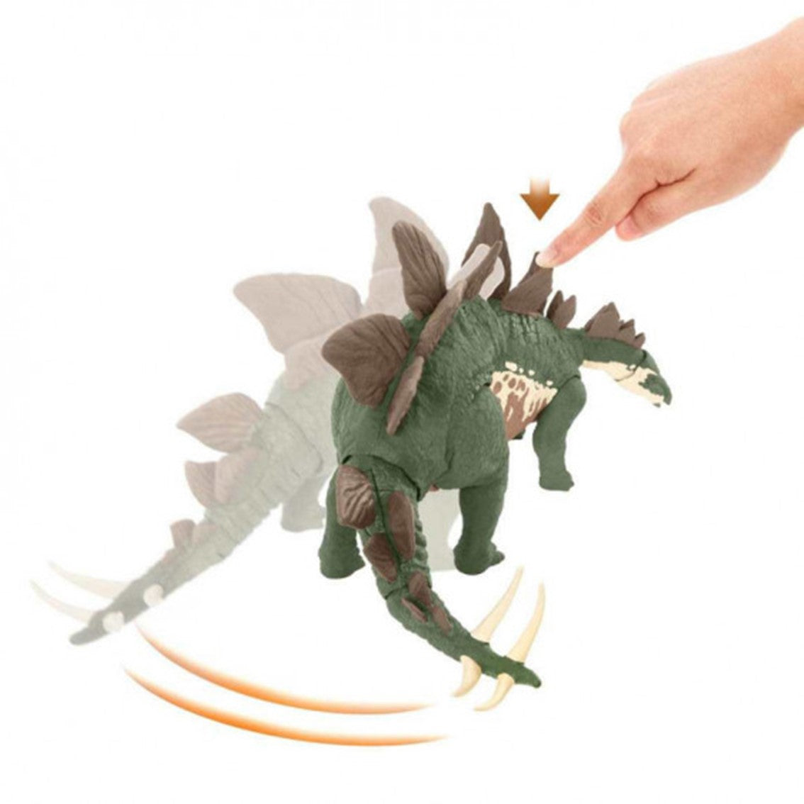 Figura mattel jurassic world dino escape stegosaurus