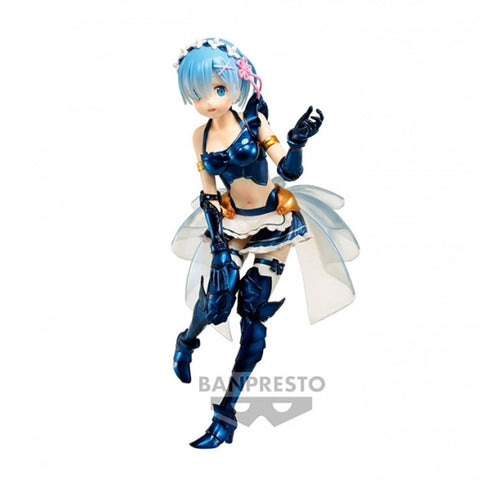 Figura banpresto re:zero  chronicle exq -  rem vol.4 maid armour ver.