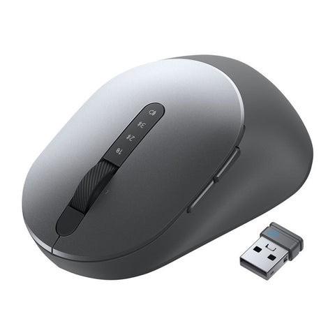 Mouse raton dell ms5320w optico 7 botones 1600ppp wireless inalambrico gris titanio