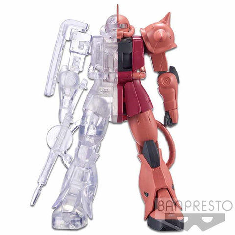 Figura banpresto zaku char's custom  mobile suit gundam internal structure ver.a