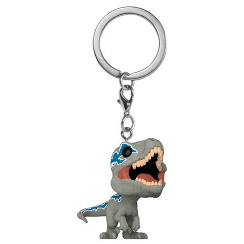 Funko pop keychain llavero jurassic park world velociraptor blue 55299