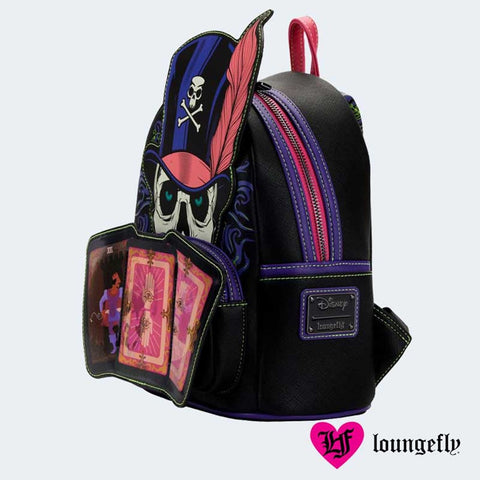 Mini mochila loungefly disney tiana y el sapo dr. facilier