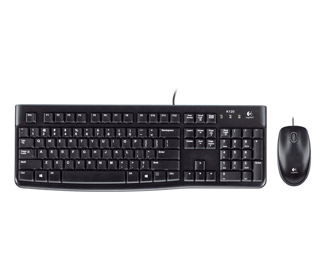 Teclado + mouse raton logitech desktop mk120 usb italiano