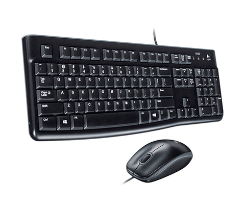 Teclado + mouse raton logitech desktop mk120 usb italiano