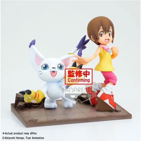 Figura banpresto digimon adventure dxf adventure archives hikari & tailmon