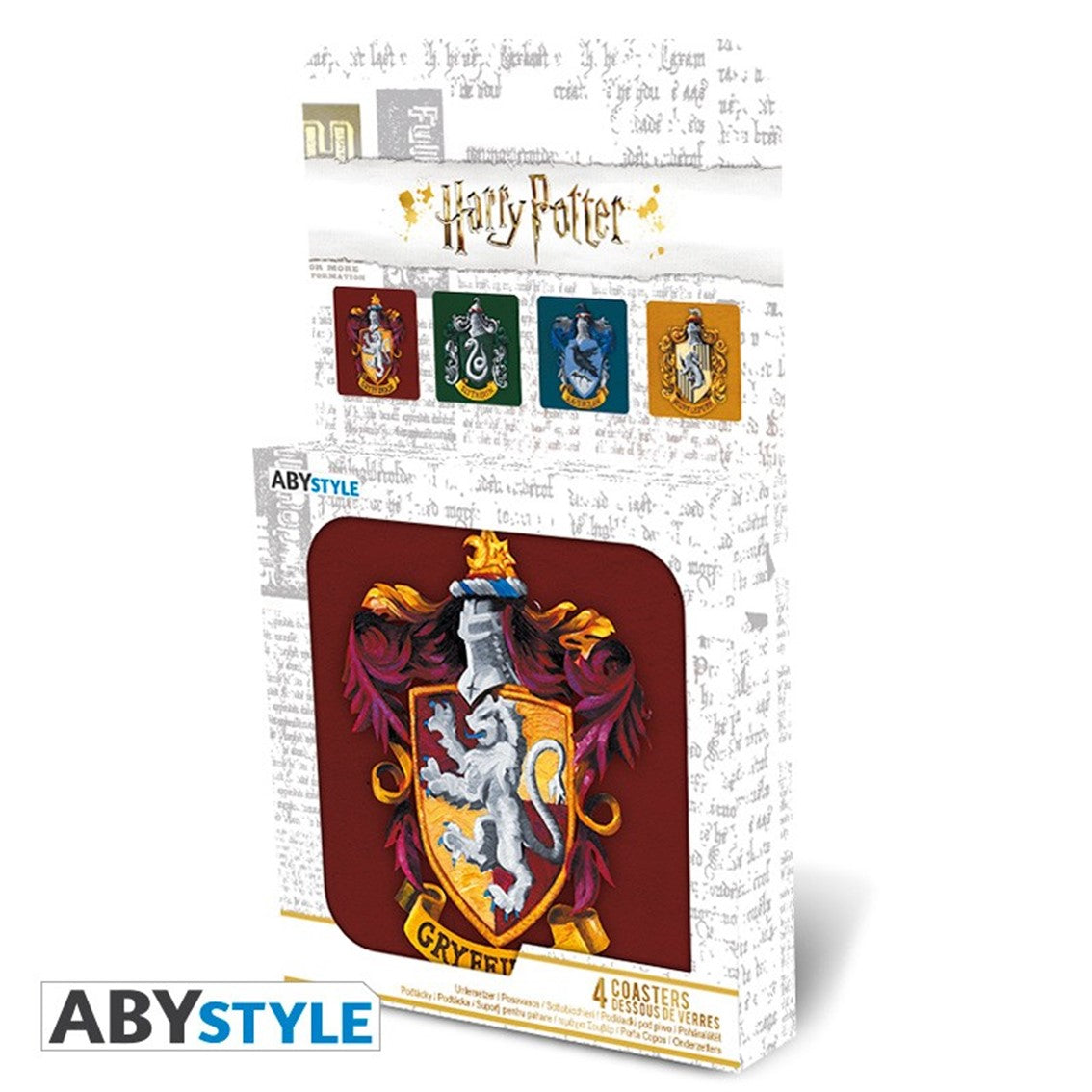 Set 4 posavasos harry potter -  casas