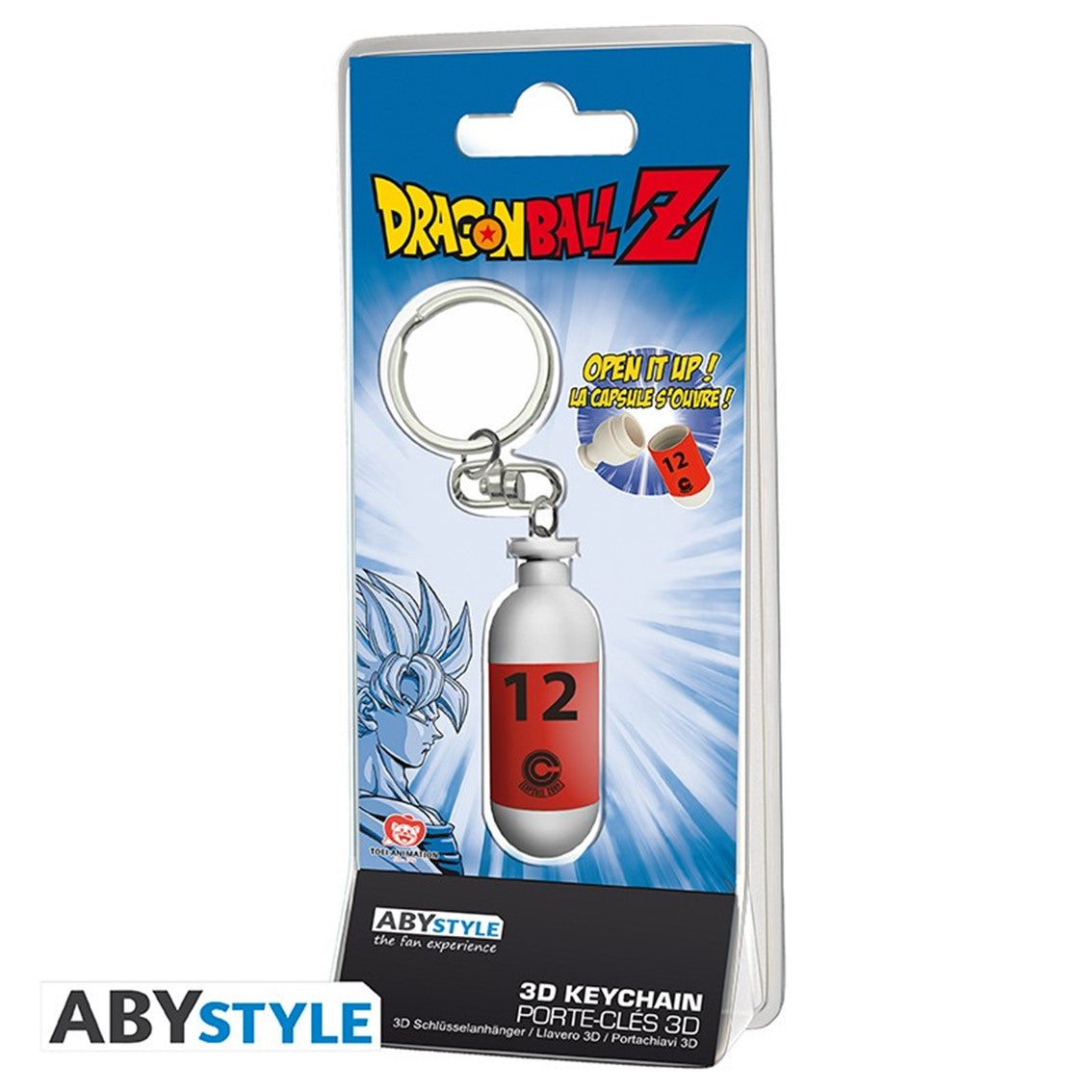 Llavero 3d abystyle dragon ball capsula roja