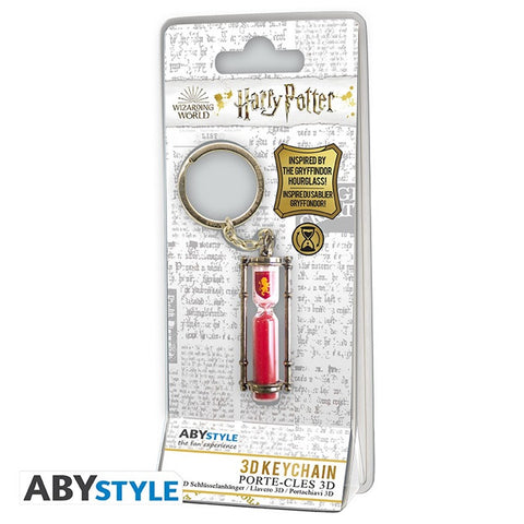 Llavero 3d abystyle harry potter reloj de arena gryffindor