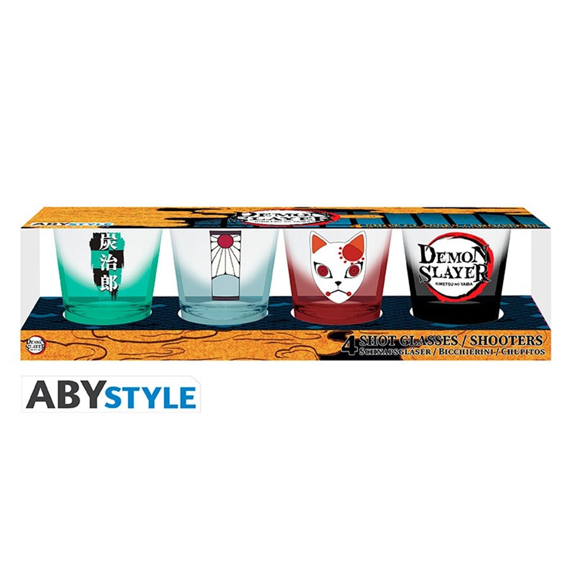 Vasos chupito abystyle demon slayer simbolos