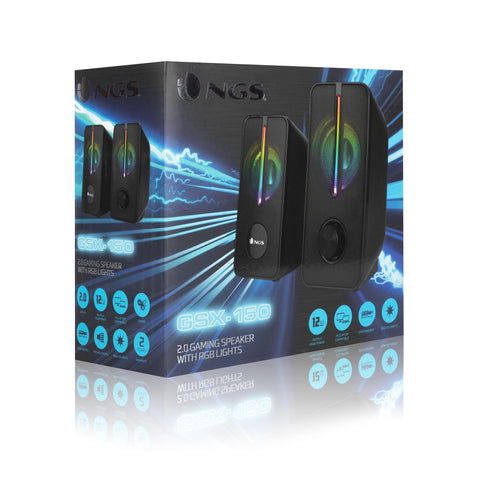 Altavoces gaming ngs gsx - 150 -  12w -  usb -  rgb