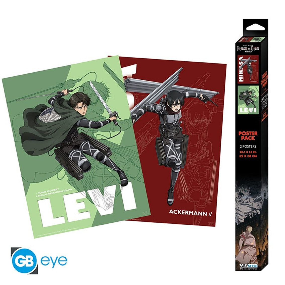 Set posters gb eye attack on titan