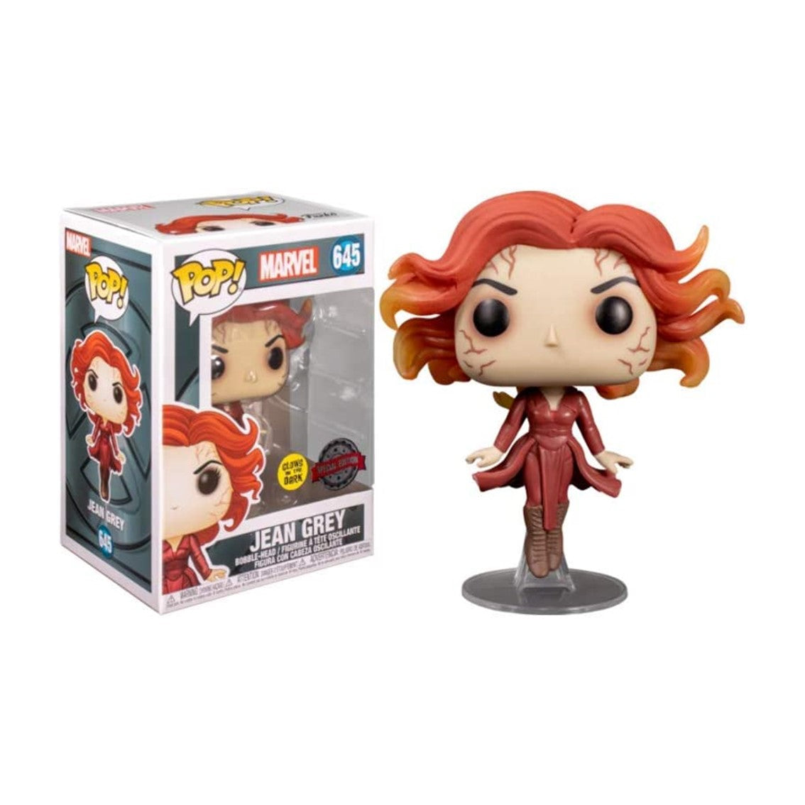 Funko pop marvel x - men jean grey edicion especial exclusiva glow in the dark 37689