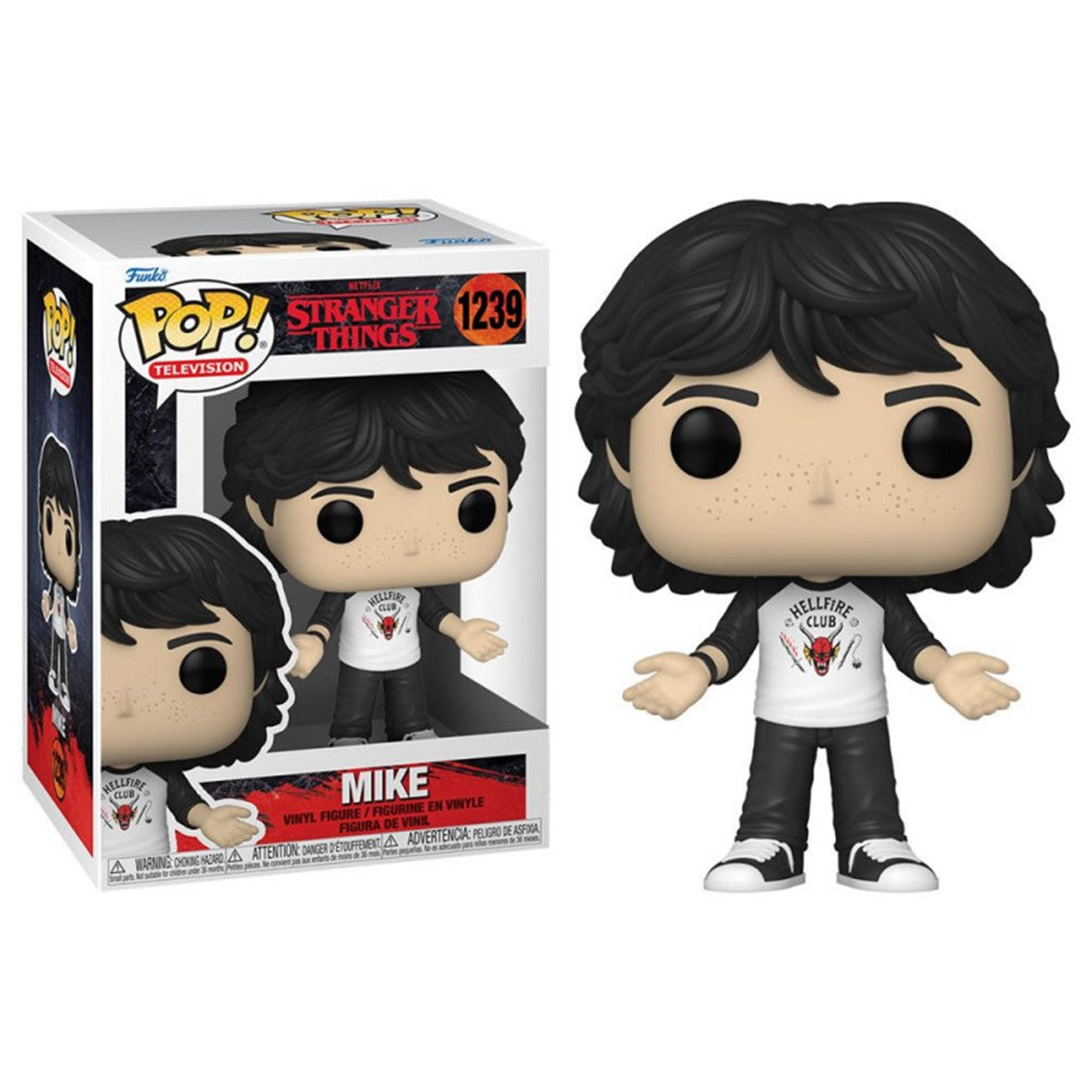 Funko pop series tv stranger things s4 mike 62393