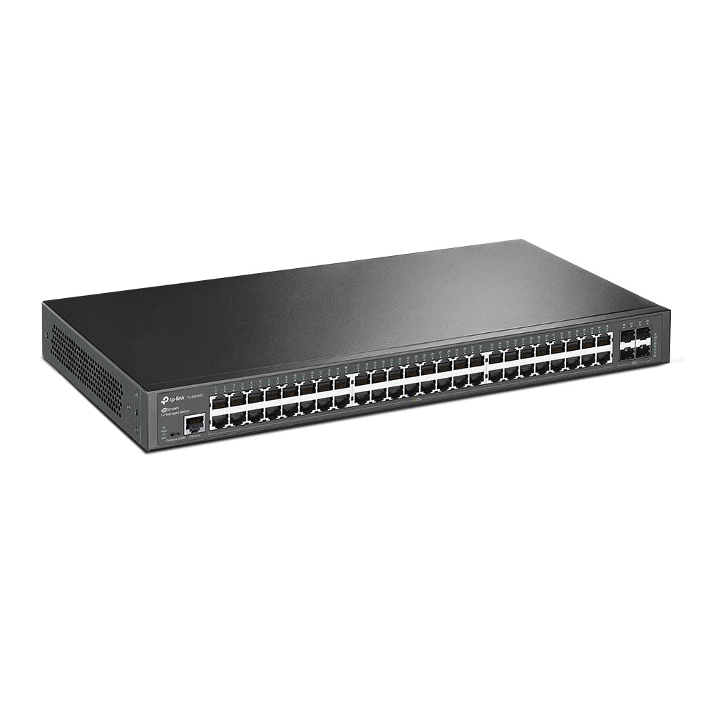 Switch 48 puertos tp - link 10 - 100 - 1000 rack 19pulgadas 1u +4sfp gestion l2