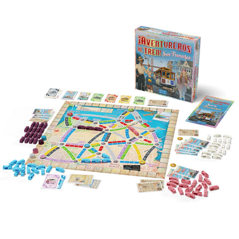 Juego de mesa aventureros al tren san francisco pegi 8