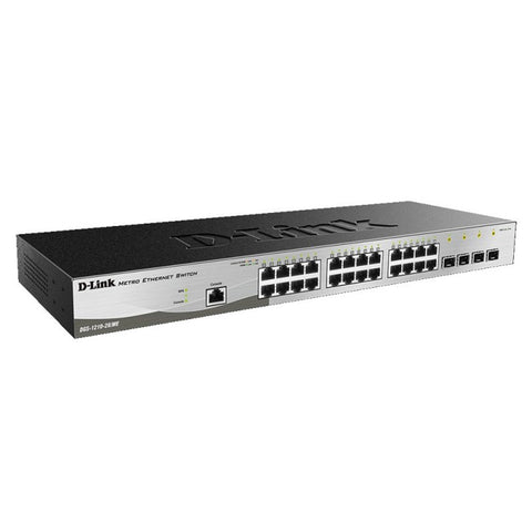 Switch d - link 28 puertos gestionable 24 puertos gigabit ethernet 10 - 100 - 1000 4 puertos sfp