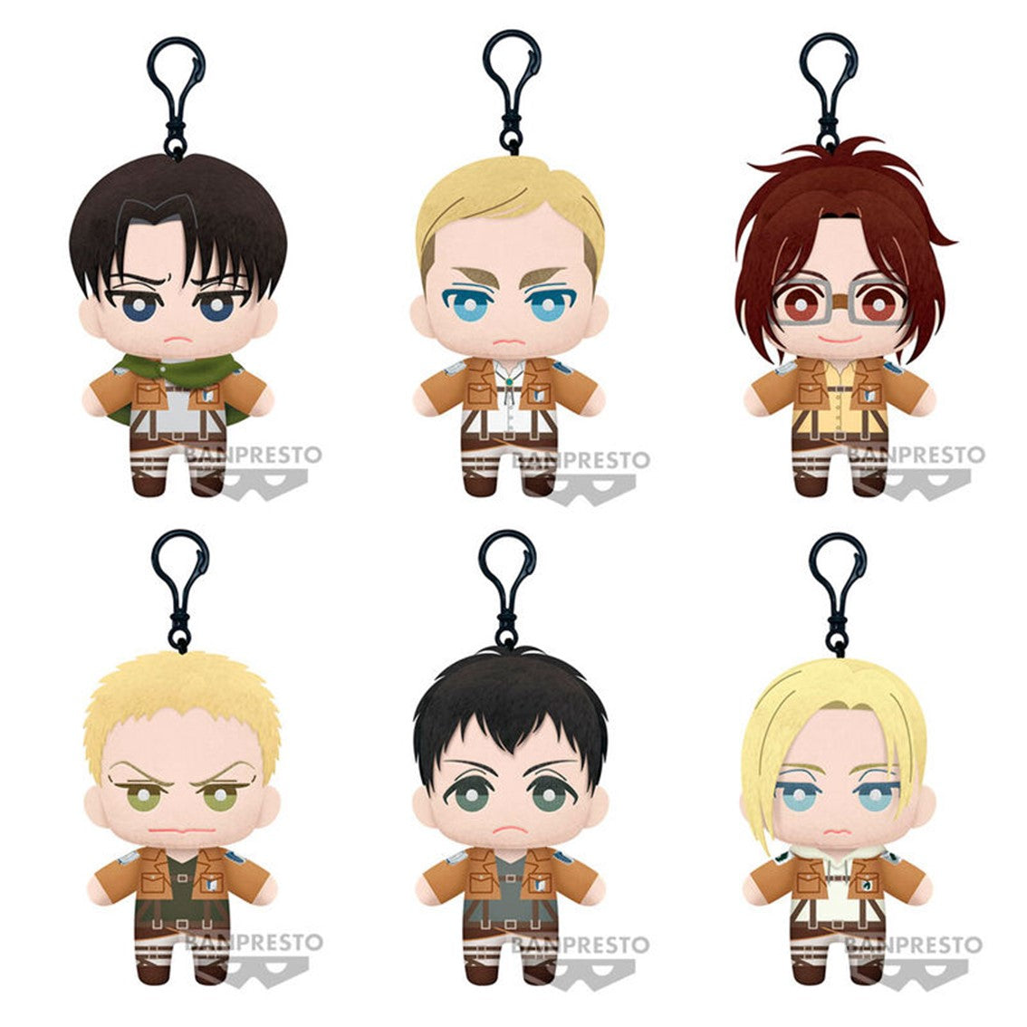 Peluche banpresto attack on titan tomonui plush assort series 2 1 unidad aleatoria