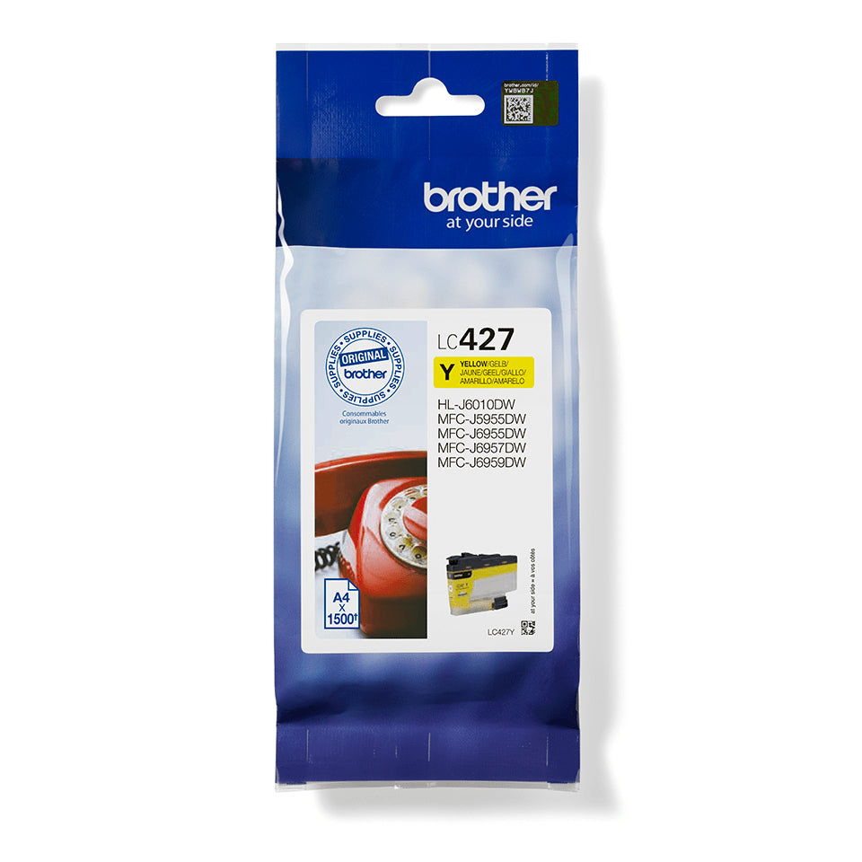 Cartucho tinta brother lc427y amarillo 1500 paginas